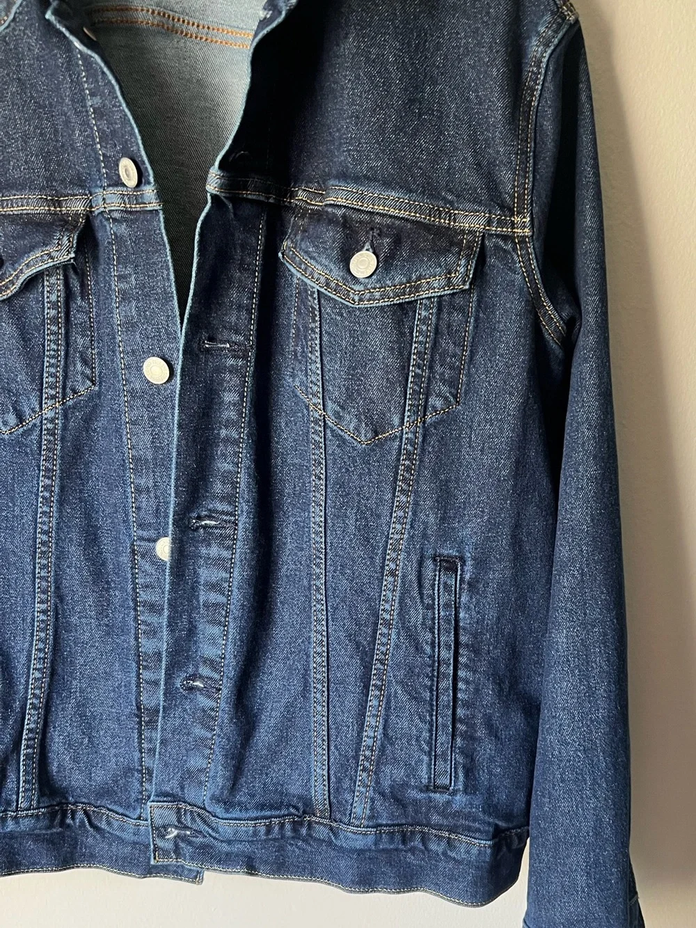 Levi's Men's Indigo Denim Trucker Jacket Size L PRE-OWNED